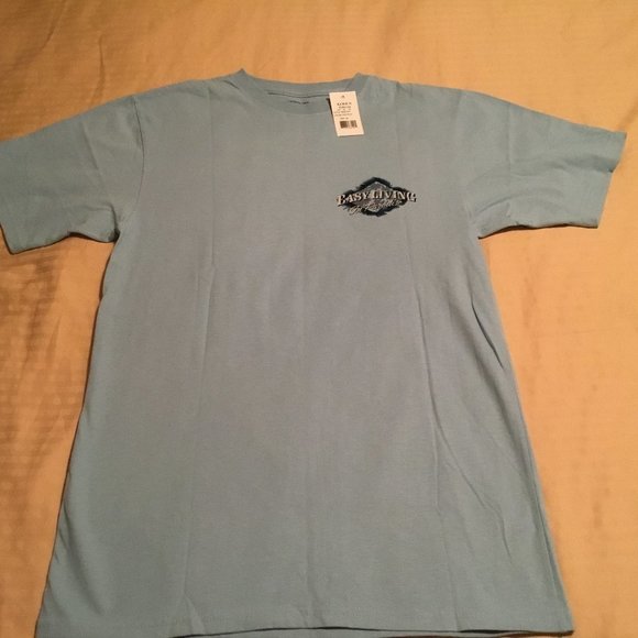 New Port Blue Men's T-Shirt Blue NWT Size Med - Picture 1 of 5